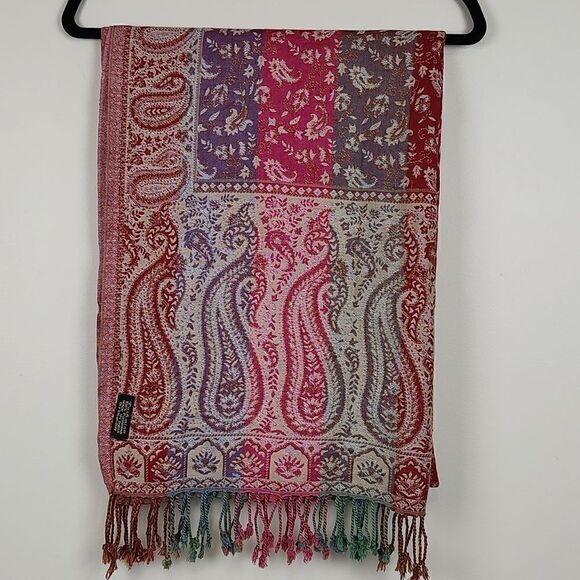 Pashmina Paisley Floral Wrap Scarf - Picture 1 of 8